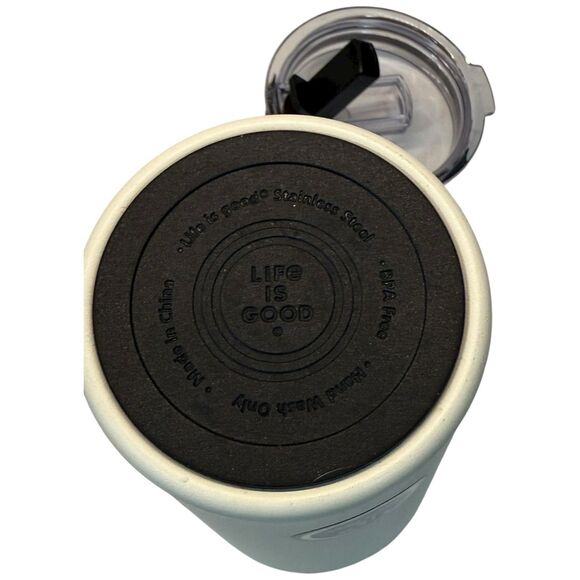 Life Is Good Take It Easy Insulated Tumbler 24 oz Travel Cup Drinkware Straw - Picture 8 of 13